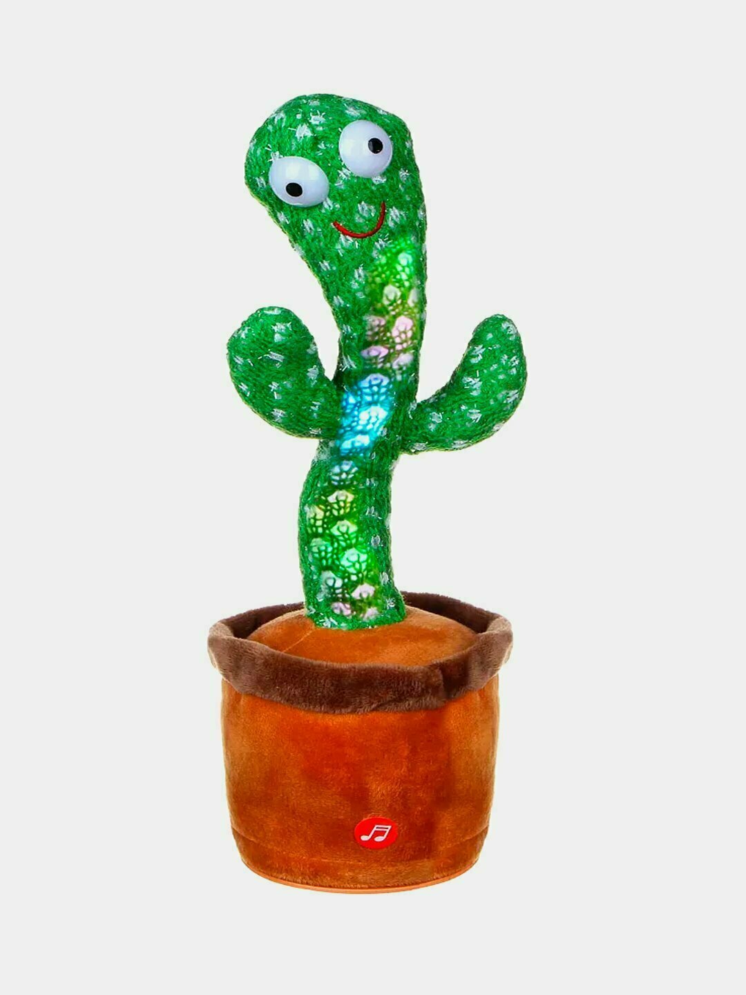 Игрушка "Кактус", танцующий, музыкальный, USB-питание, LED-подсветка, 34 см