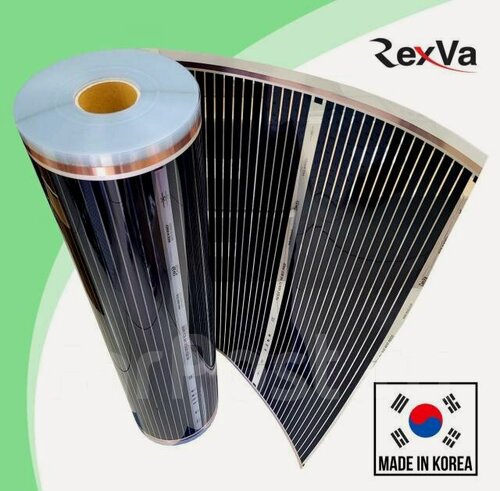 Изображение товара Инфракрасный пленочный электрический теплый пол REXVA ширина 0,8 м, на отрез 8м