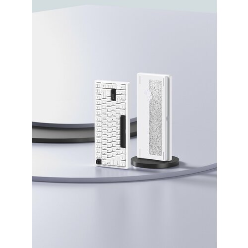 WOBKEY Игровая клавиатура беспроводная Rainy75 Pro Luna RGB CocoaSwitches Anodized Английская раскладка белый 17490₽