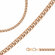 Цепь Diamant online, красное золото, 585 проба