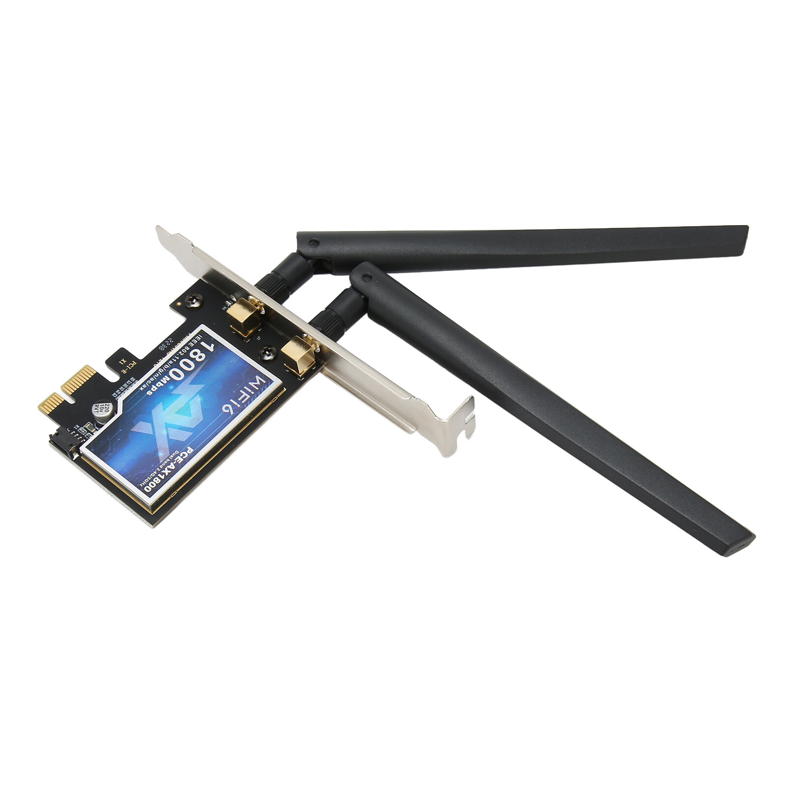 PCIe WiFi 6E Карта 1800Mbps, Двухдиапазонная 2.4G 5.8G, Быстрая и Стабильная Сетевой Адаптер для ПК, Простое Подключение