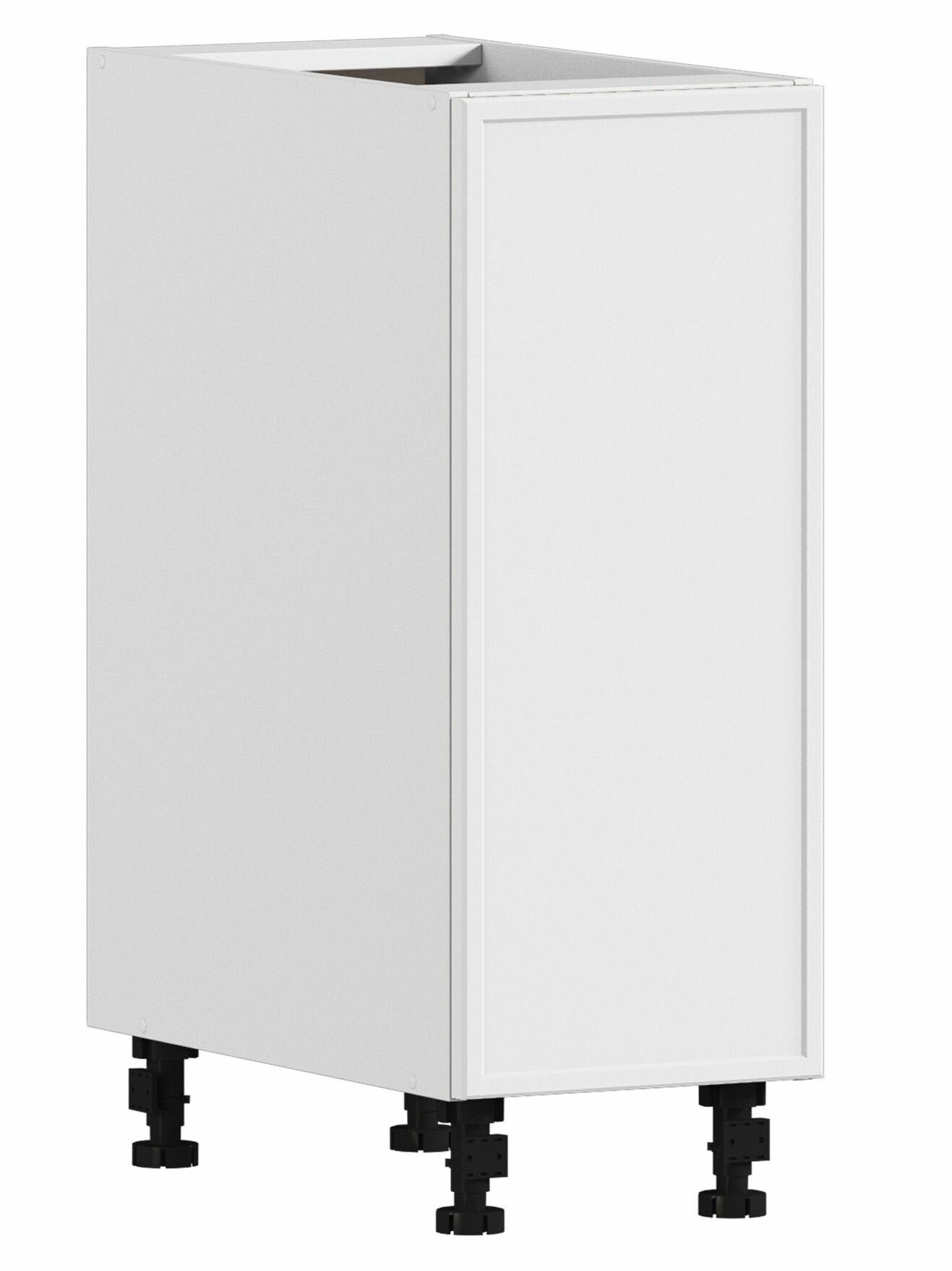 Кухонный модуль напольная тумба столплит Регина РС-30 ЛДСП Белый/МДФ Квадро Белый 30х58х82 см