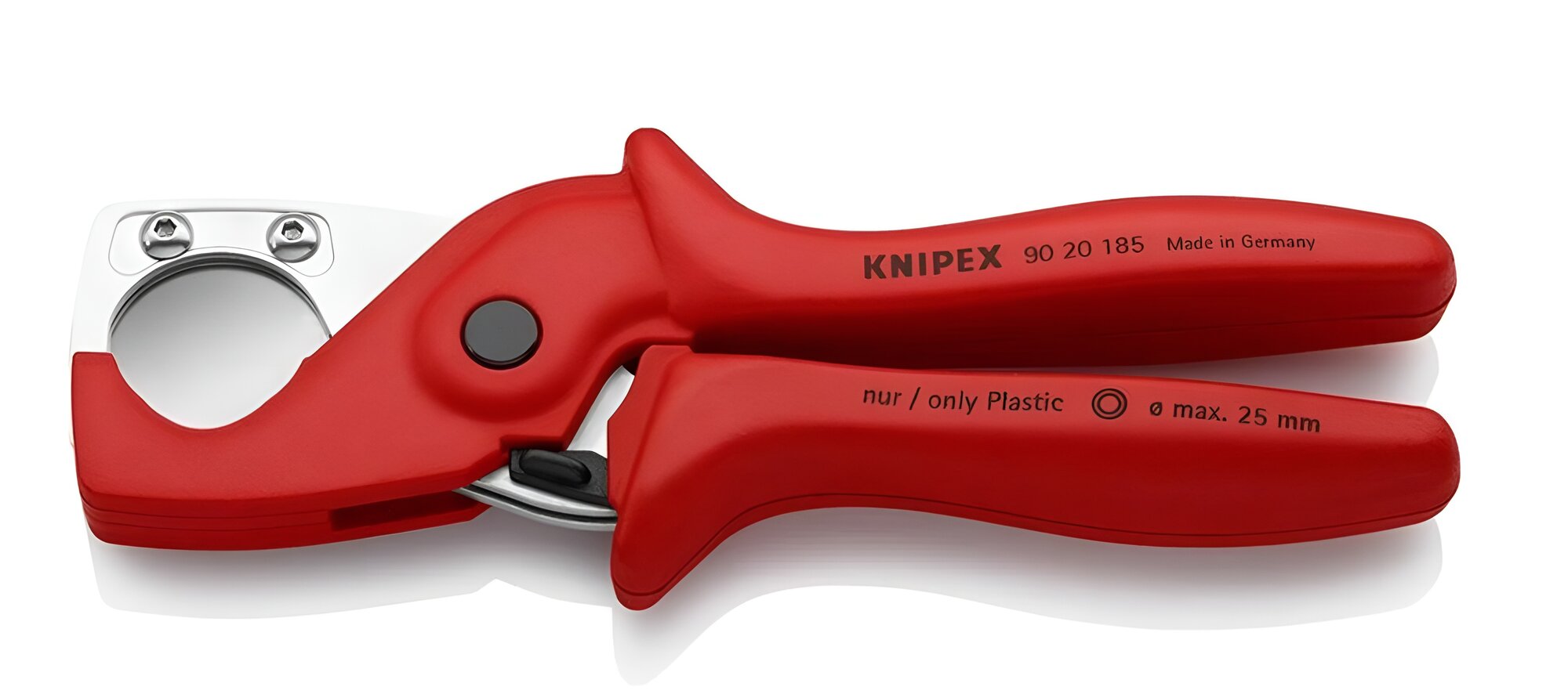 Труборез-ножницы KNIPEX PlastiCut для шлангов и защитных труб  d 25 мм  длина 185 мм KN-9020185