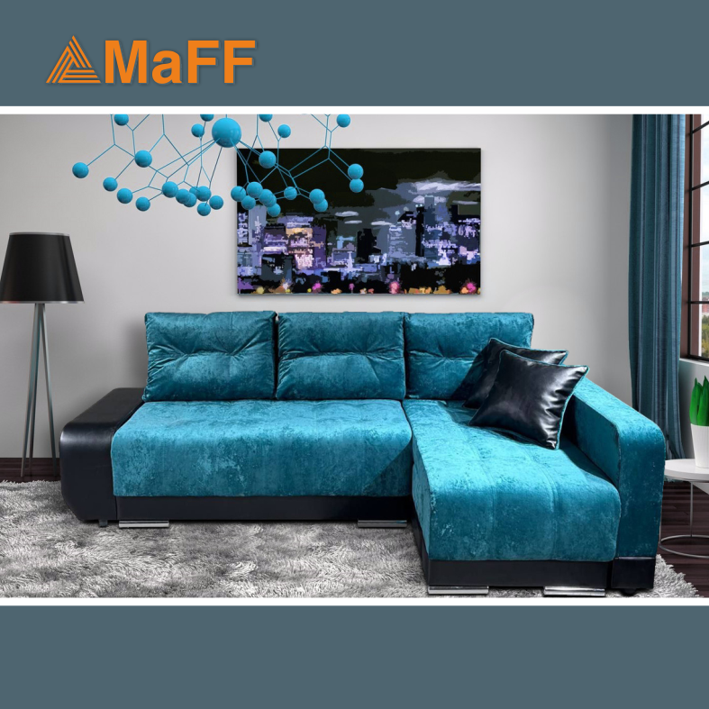 Диван Диван-кровать Олимп-3 угловой зелёный механизм еврокнижка левый угол 237х140х82 см