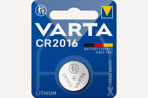 Изображение товара Батарейка Varta Lithium Coin CR2016 , 90 mAh , ( 1 ) шт. в блистере, 06016101401