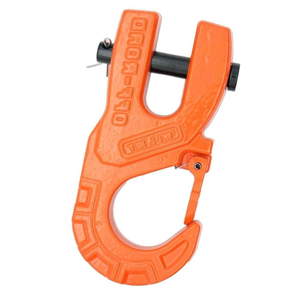 (1шт) Крюк для лебедки повышенной прочности кованый крюк грузовой крюк крюк для прицепа-оранжевый