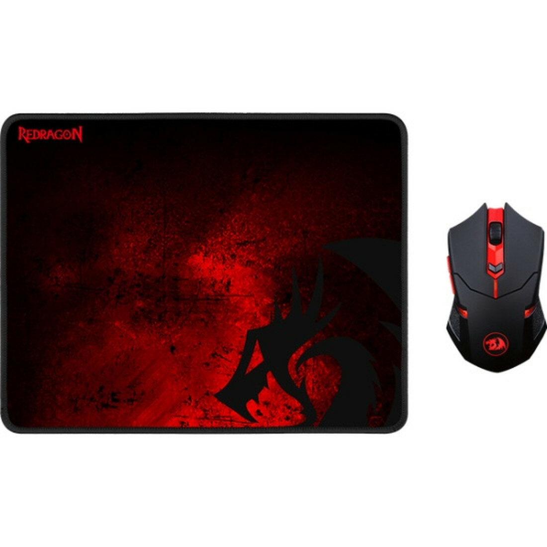 Игровой набор Redragon M601WL-BA RU, беспроводная мышь+коврик (78227)