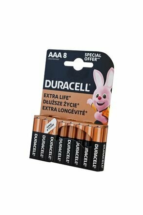 Батарейки DURACELL Basic new 8шт. мизинчиковые/AAA/LR03