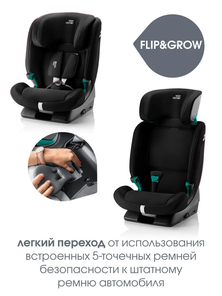 Изображение Автокресло 1/2/3 Britax Roemer EVOLVAFIX Space Black 2000037945