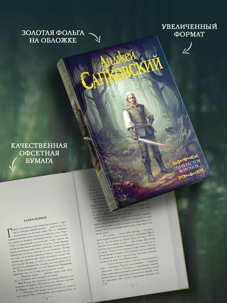 Книга Сапковский А. А. "Перекрёсток Воронов" от АСТ, твердый переплет, 2025 год — фото 1