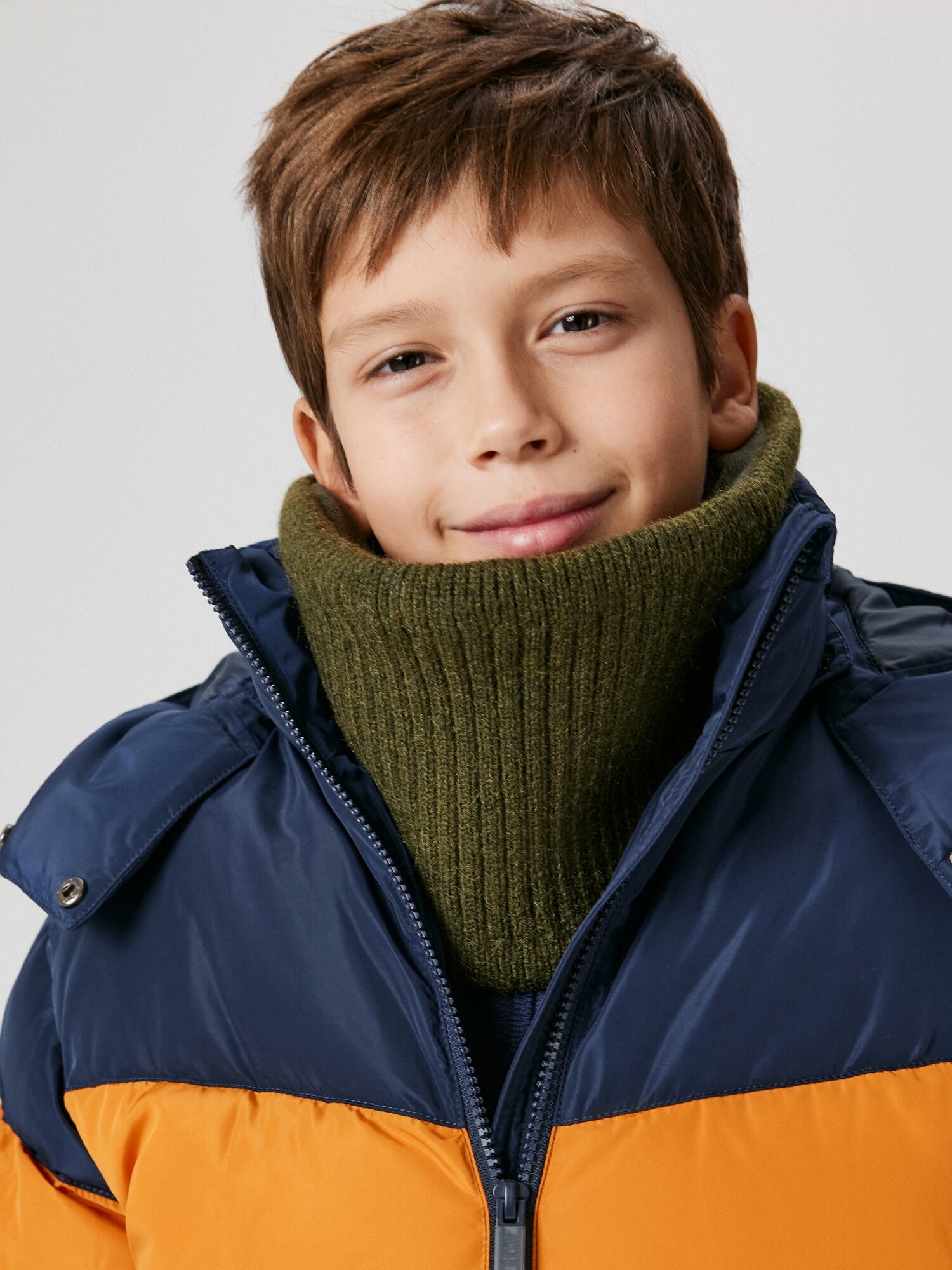 Шарф Acoola для мальчиков17х27 см one size хаки