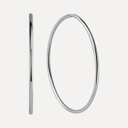 Изображение товара Серьги конго, серебро, 925 проба, родирование