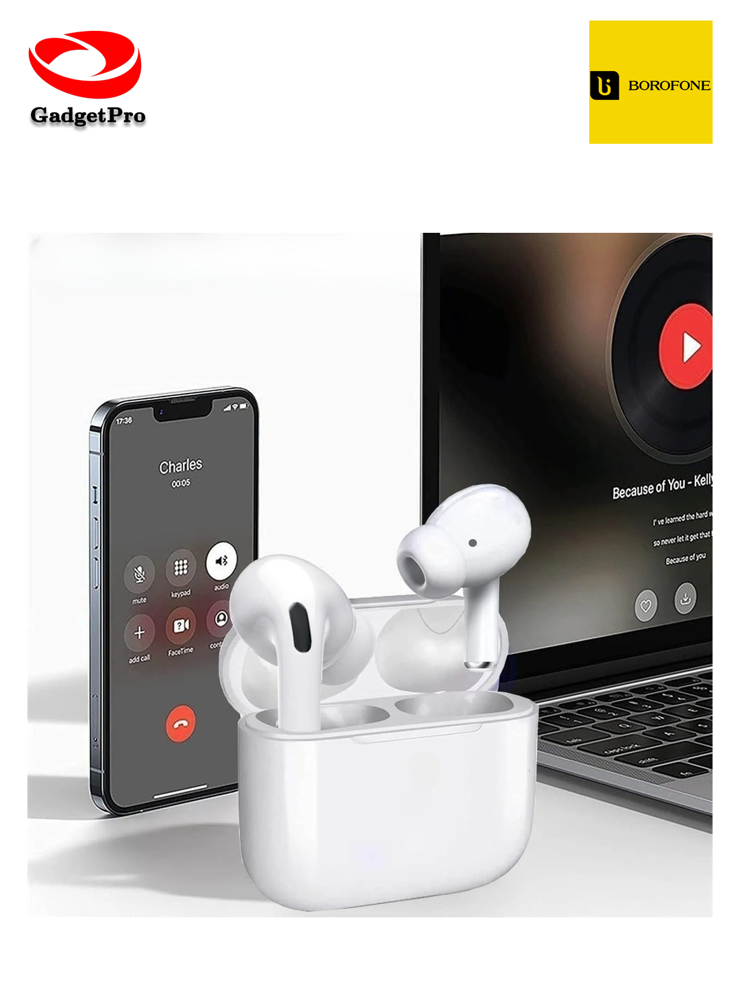 Беспроводные TWS наушники Borofone BW82 (Pro 2) - современные, качественные наушники с Bluetooth.