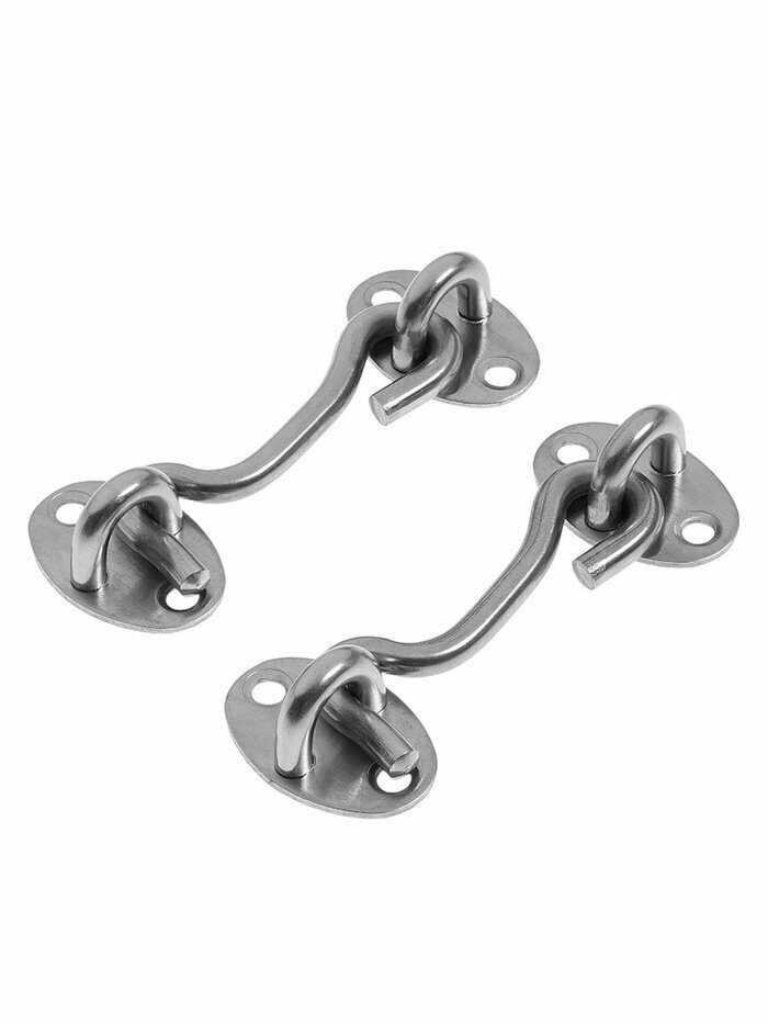 Крючок ветровой LOCKLAND KV001 L=75 мм нержа цвет хром 2 шт 10906809