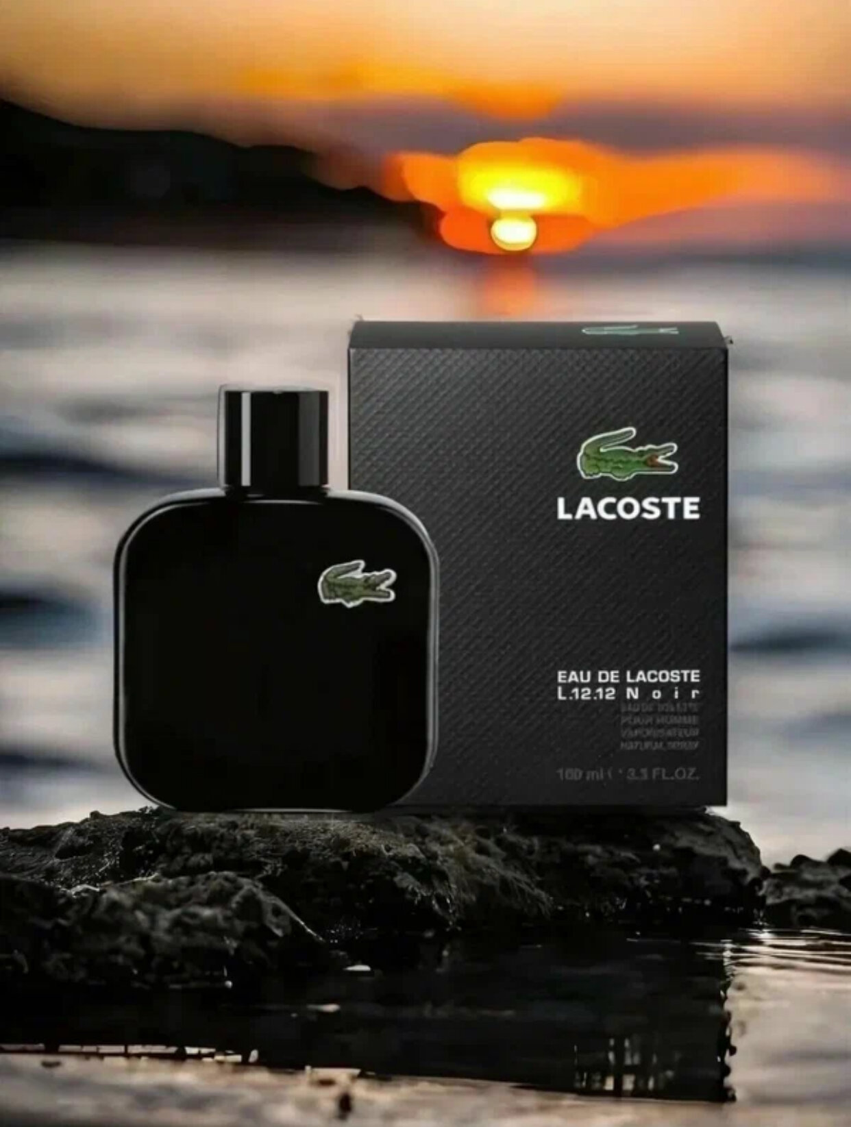 LACOSTE L.12.12 NOIR, Роскошный и элегантный аромат для мужчин, 100 мл