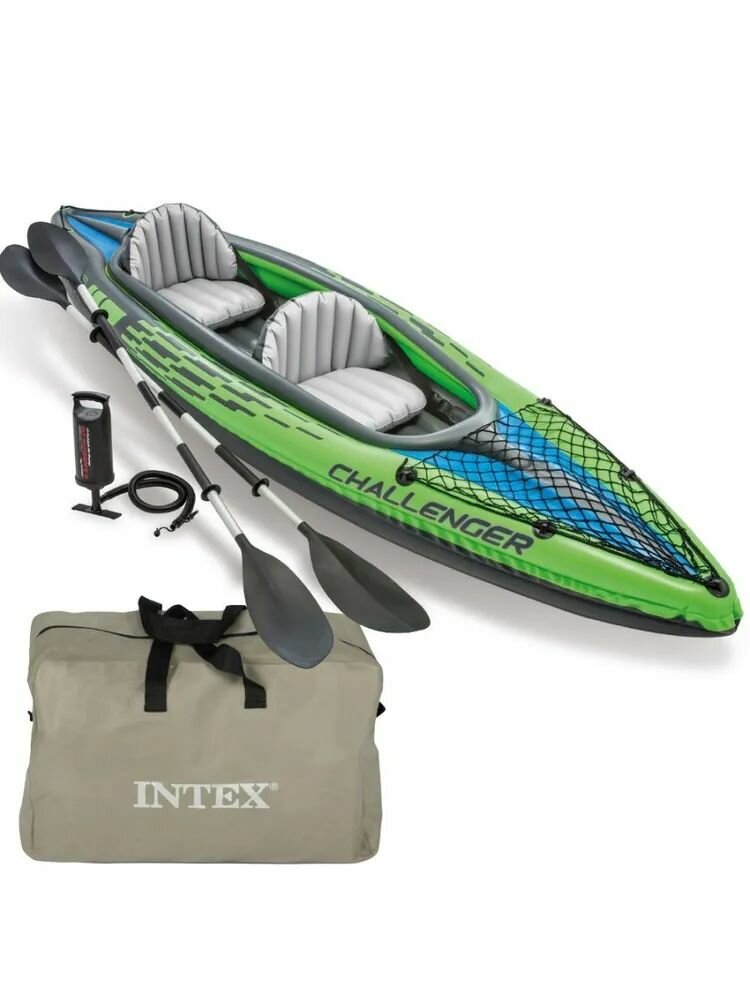 Надувной двухместный каяк 351х76х38 см Intex Challenger К2 Intex 68306