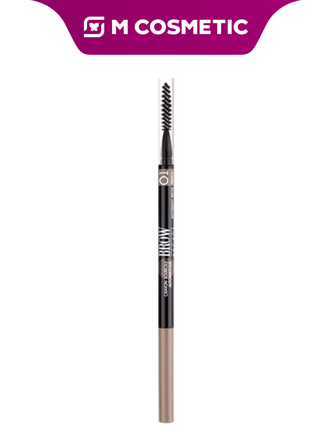 Карандаш для бровей Vivienne Sabo Brow Arcade 01, светло-коричневый, 0,1 г