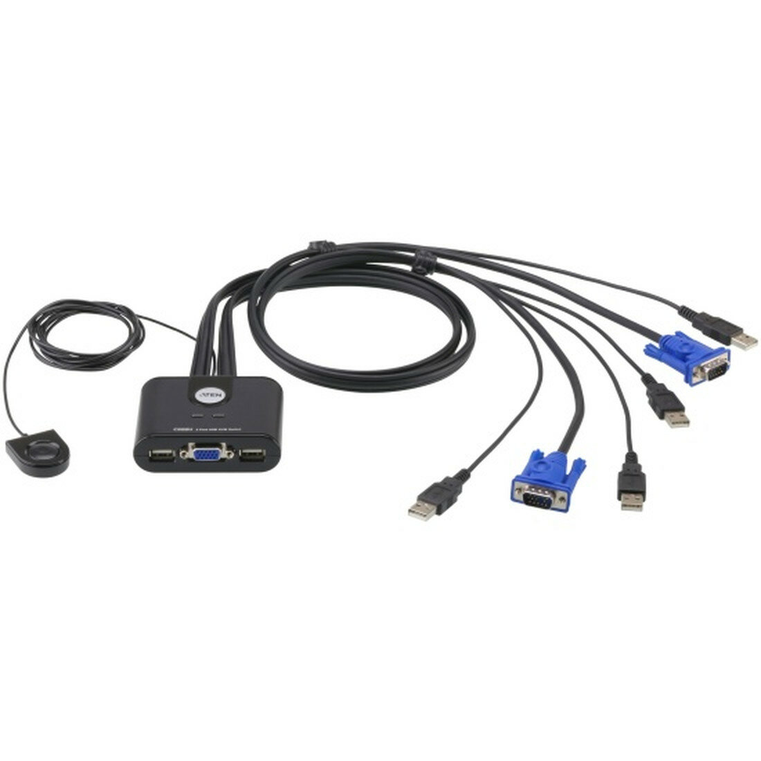 Переключатель KVM ATEN, 1 пользователь, USB+VGA