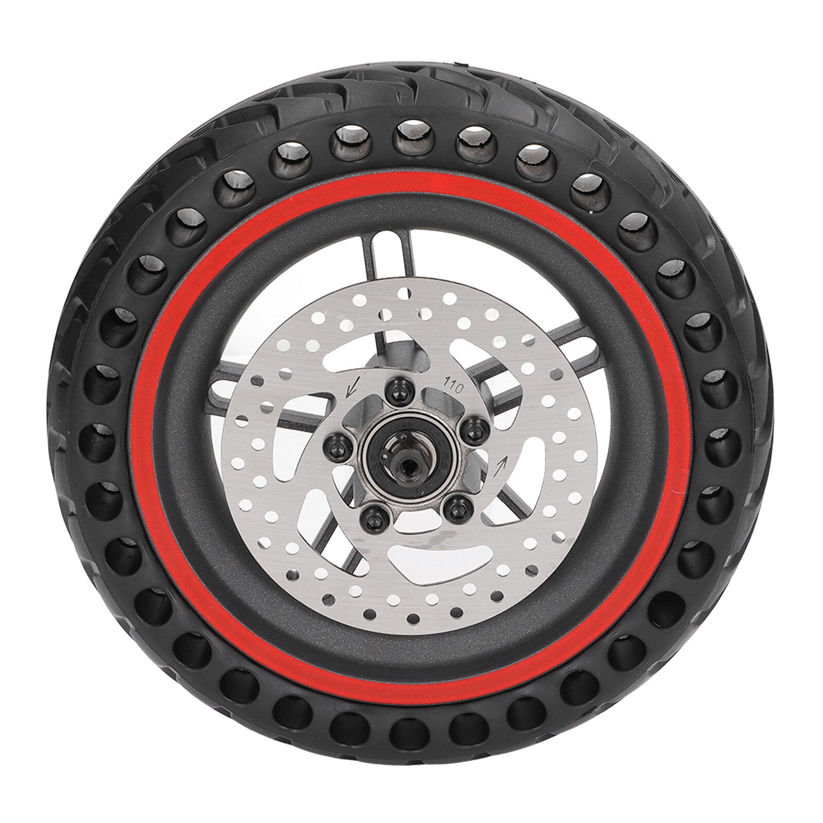 Картинки Электрический скутер заднее колесо с тормозом, алюминиевый сплав и резина, 110 мм для Xiaomi M365 1S Red