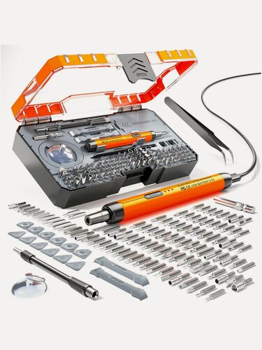 Изображение товара 120 в 1 Электрическая отвертка Набор, заряжаемая мини прецизионная электрическая отвертка, магнитная головка ножа