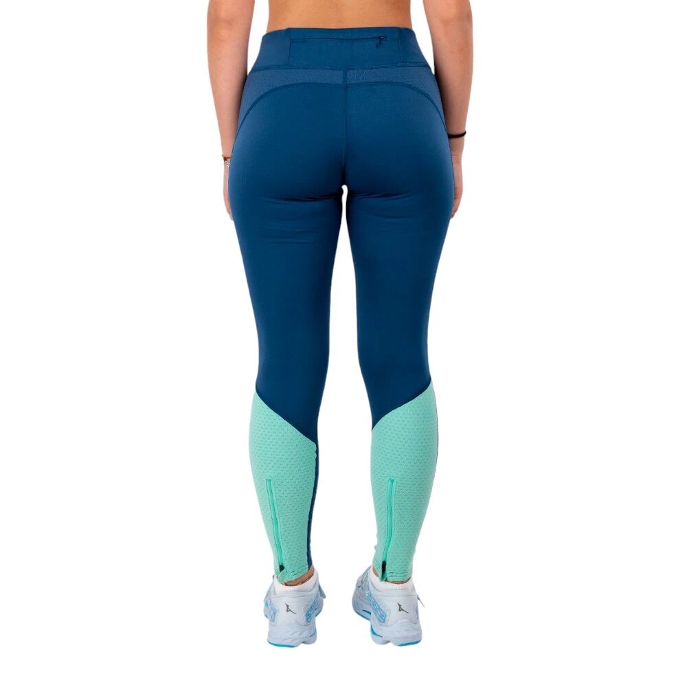 Легинсы Mizuno, размер S INT, бирюзовый — фото 1