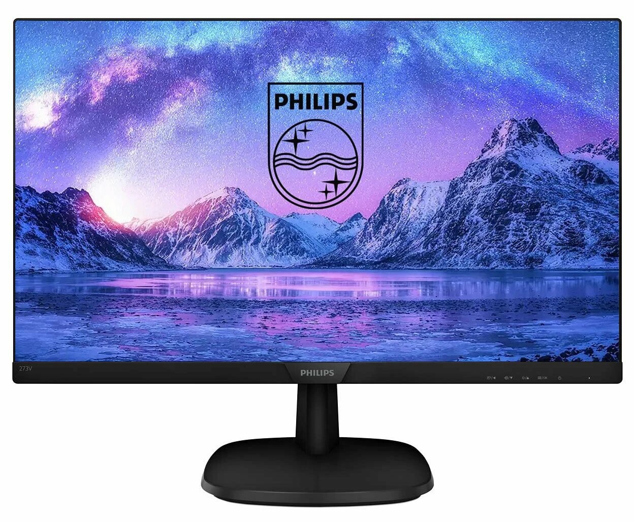 27" Монитор Philips 273V7QDSB (00/01), черный (1920x1080, 75 Гц, IPS, LED)