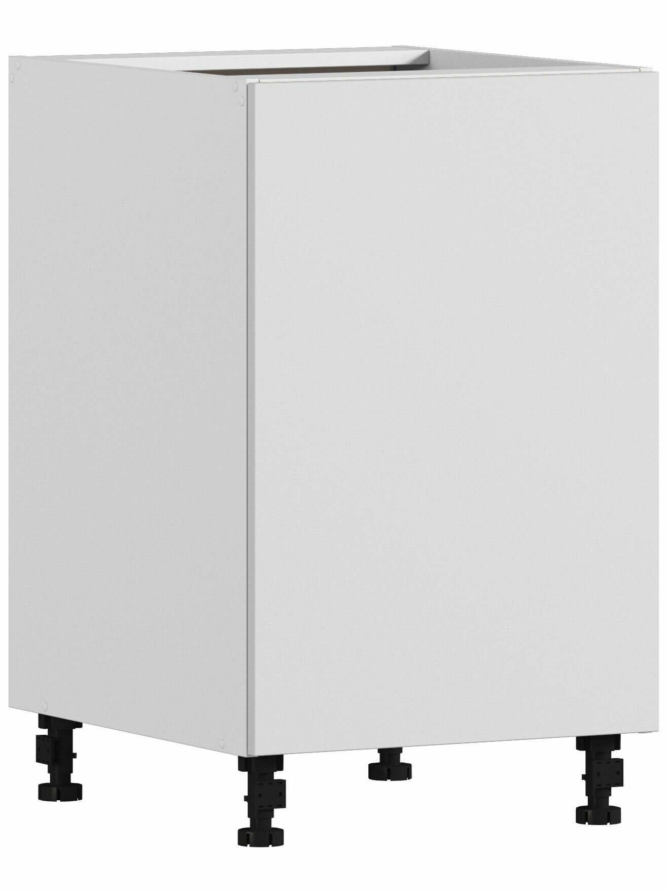 Кухонный модуль напольная тумба столплит Регина РС-50 Белый/ЛДСП Белый Альпийский 50х56х82 см