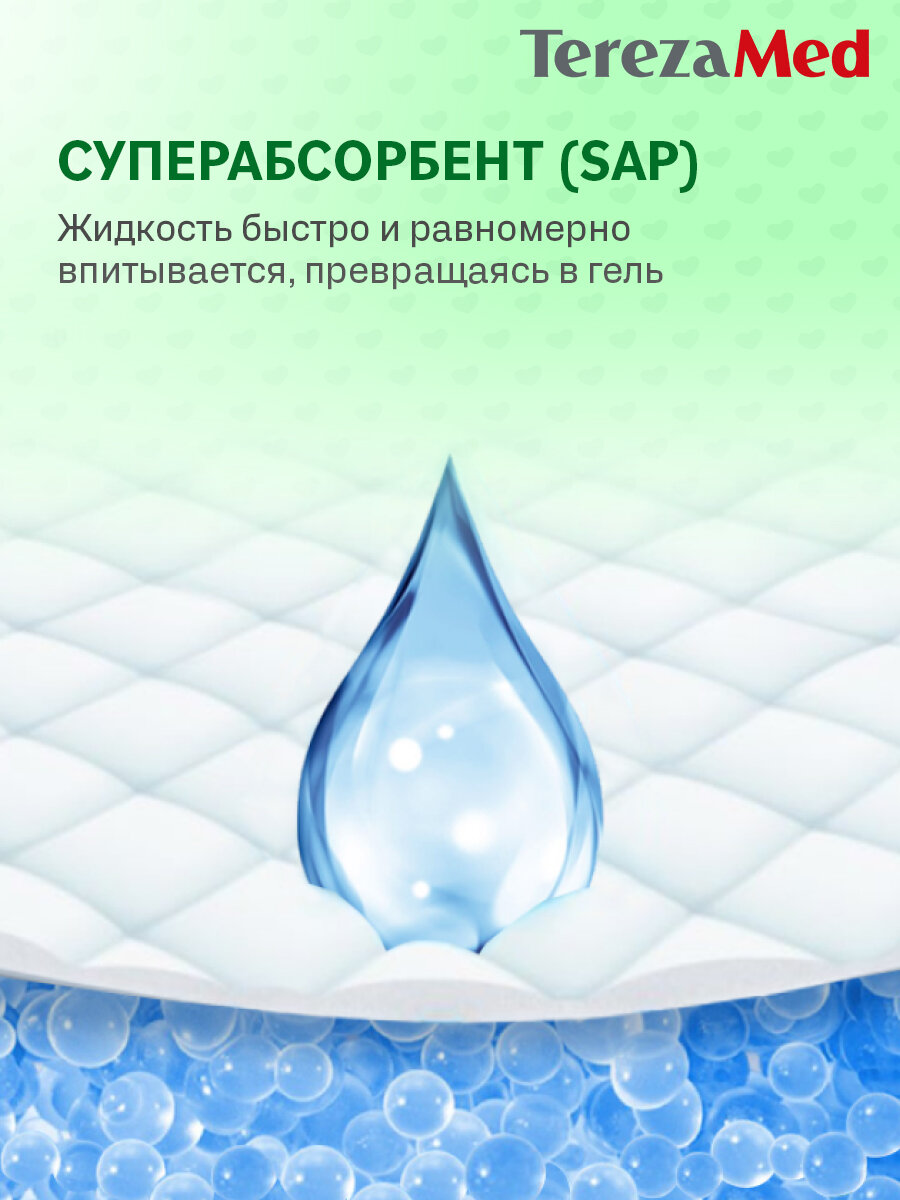 Подгузники Для Взрослых Подгузники для взрослых впитывающие на липучках TerezaMed M Normal 30 шт.