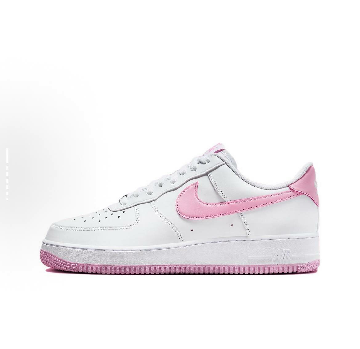 Кроссовки NIKE Air Force 1 Low, размер 39, белый, розовый