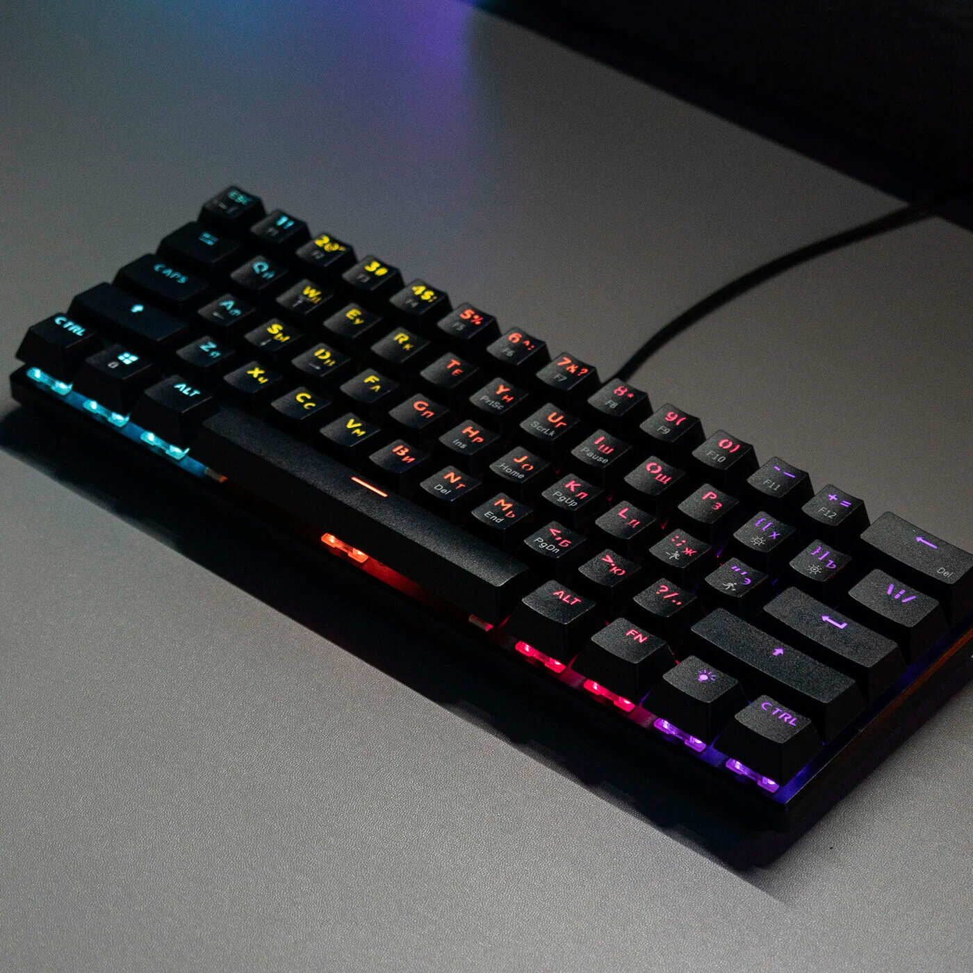 Механическая клавиатура CyberLynx BD61, с RGB-подсветкой, 61 клавиша