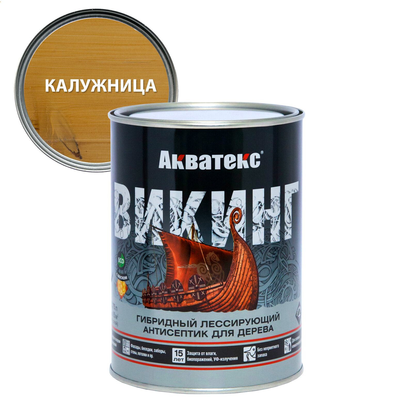 Гибридный антисептик Акватекс викинг 0,75л калужница