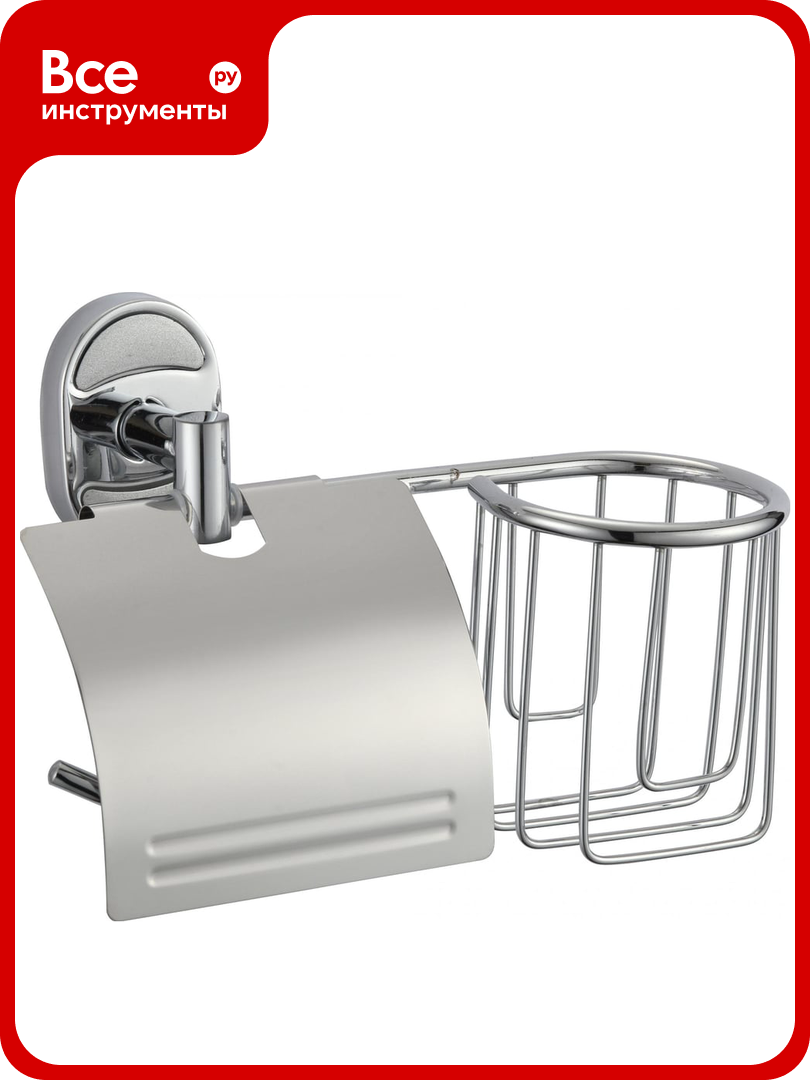 Держатель для туалетной бумаги и освежителя воздуха Savol хром S-L07051 23230