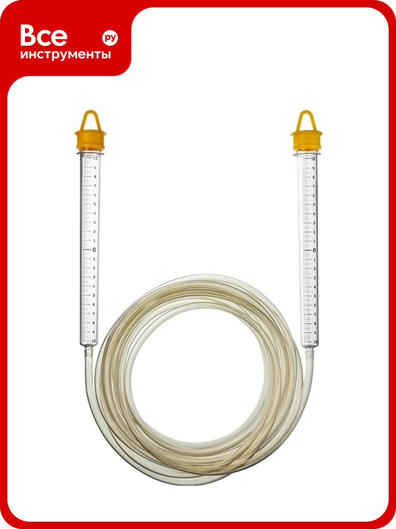 Гидроуровень с усиленной измерительной колбой большого размера d 8мм 5м STAYER 3486-06-05