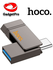 Флеш-накопитель Hoco UD14 Clever 256 ГБ USB 3.2 Type-C/USB-A, металл, серый