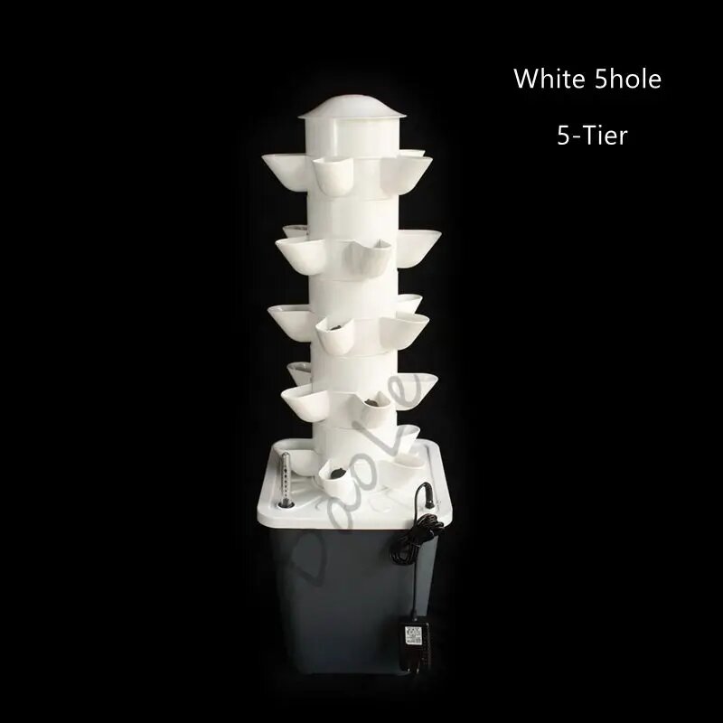 Вертикальная гидропонная башня для выращивания 5 Hole Kit