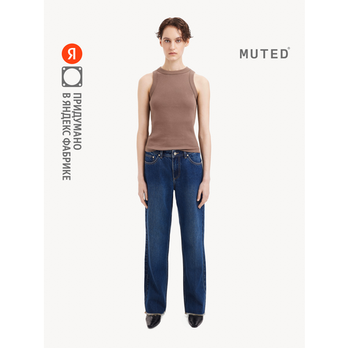 фото Джинсы muted straight, размер 32, cиний