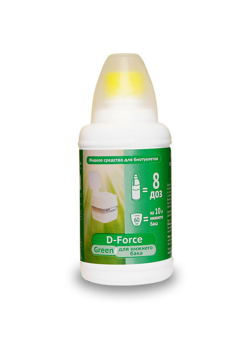 Биоактиватор Ваше хозяйство D-Force Green для биотуалетов 500 мл зеленый