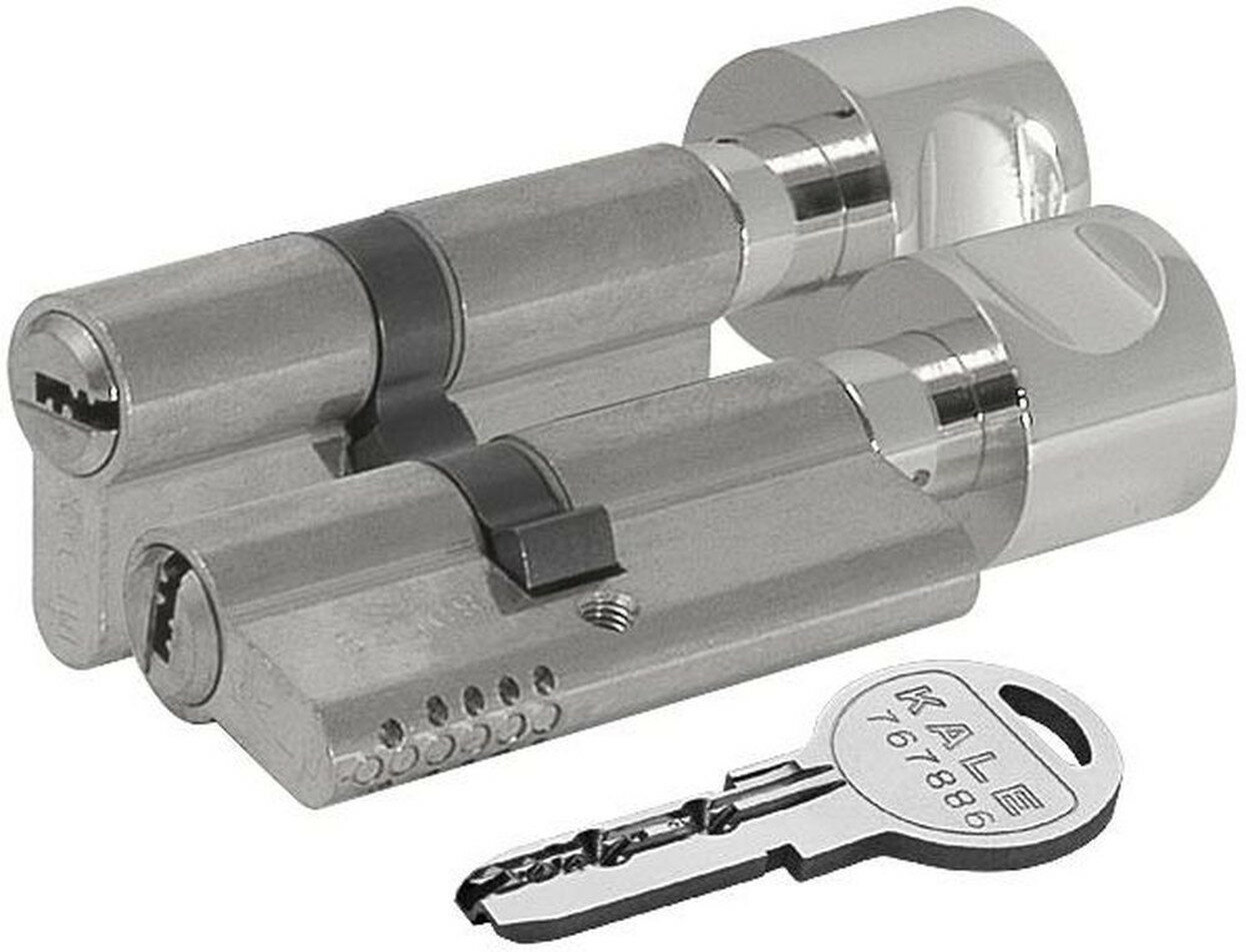 Цилиндровый механизм с вертушкой 164 OBS SCE/70 (30+10+30) никель 5 кл.