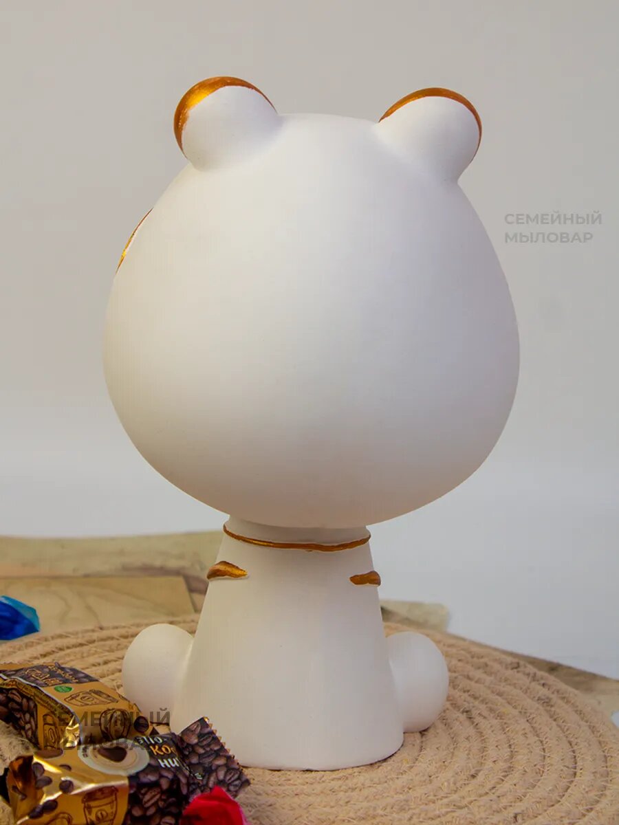 Силиконовый молд для гипса / Конфетница Львенок S — фото 1