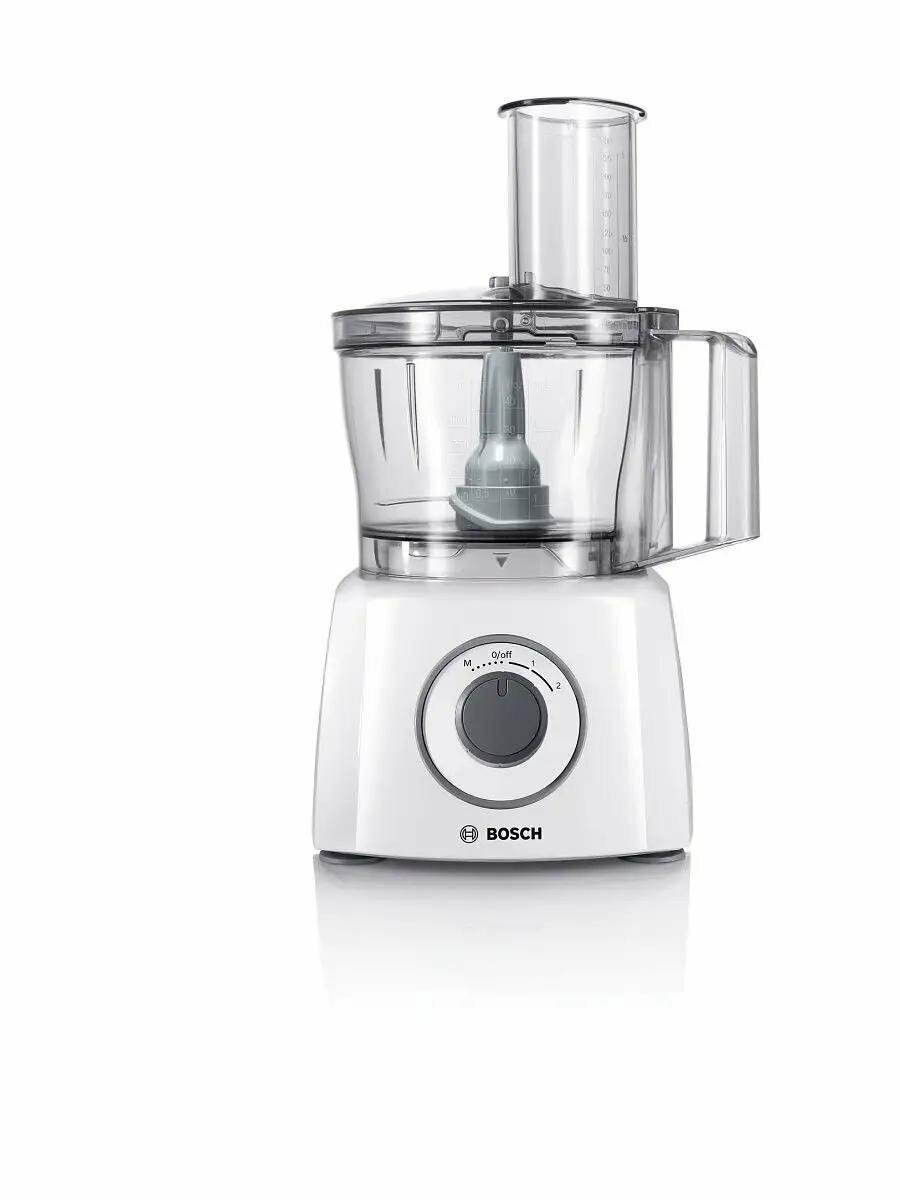 Кухонный комбайн BOSCH MCM3200W, мощность 800Вт, 2 режима, белый