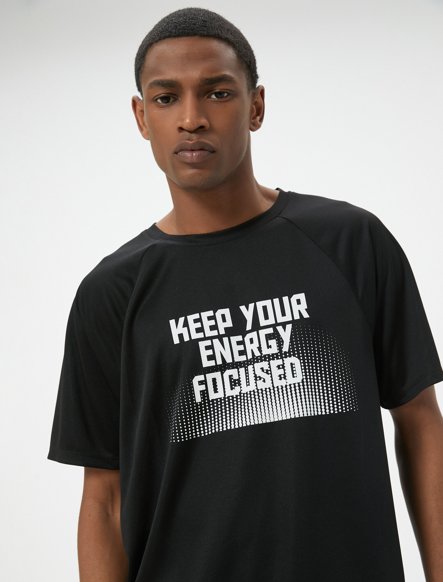 Футболка спортивная KOTON, размер L, чёрный — фото 1