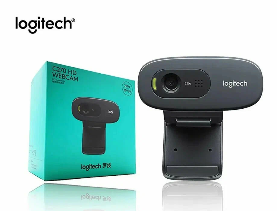 Веб-камера Logitech "HD Webcam C270", HD-качество, 720p, встроенный микрофон