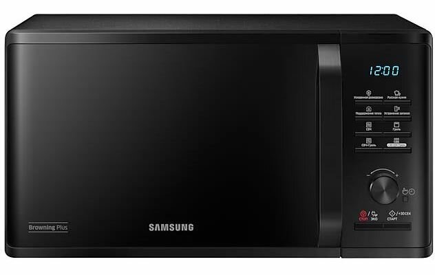 Микроволновая печь SAMSUNG MG-23K3515AK/BW с грилем объем 23 л мощность 800 Вт черный