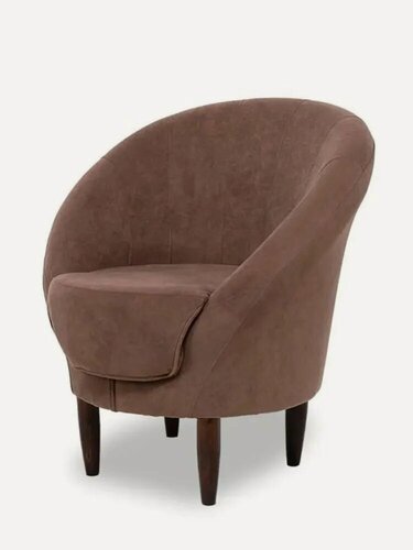 Изображение товара Кресло алекс 68х72х85 см, нераскладное, на ножках, коричневый велюр