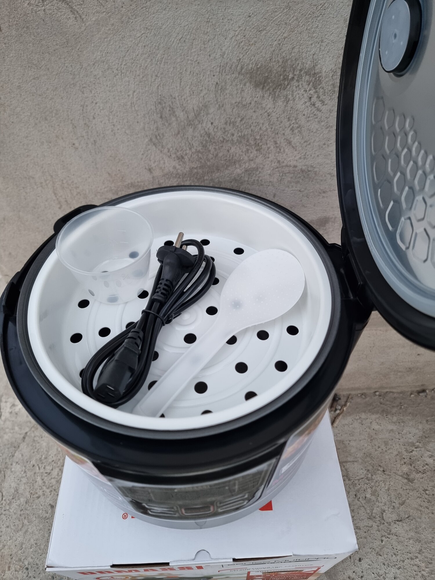 Масло для жарки DOMASSI, 5л, 3D-нагрев, антипригарное покрытие, 11 программ, черный — фото 1