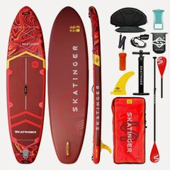 Изображение товара Надувная Сап-доска SKATINGER meteor Reds (SUP board) двухслойная 350*89*15см