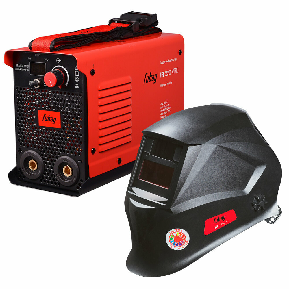 Сварочный аппарат Fubag IR 220 VRD + маска сварщика Fubag IR 11N S 