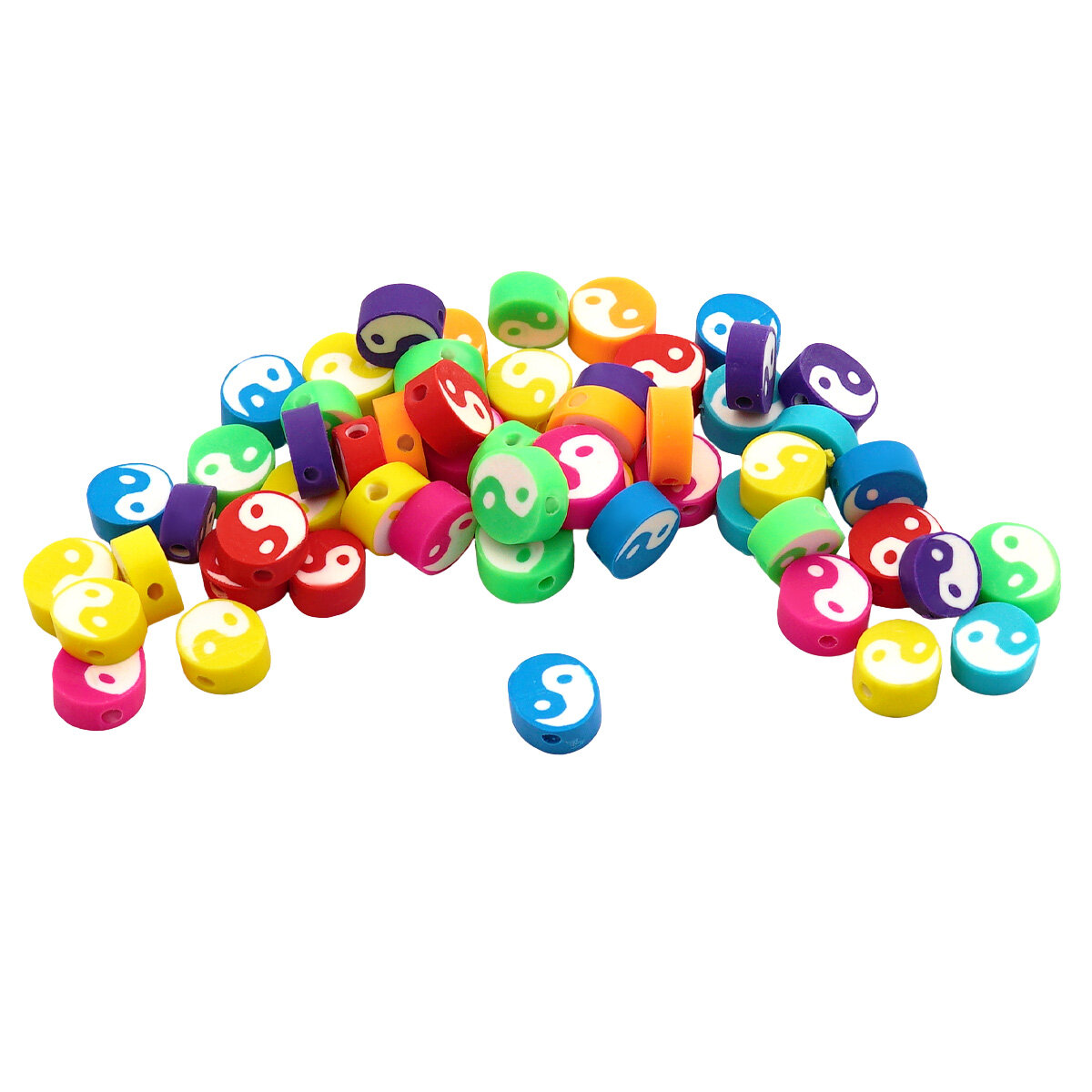 Бусины для рукоделия из полимерной глины 'Инь и ян', Astra&Craft, 10 мм, 20 г