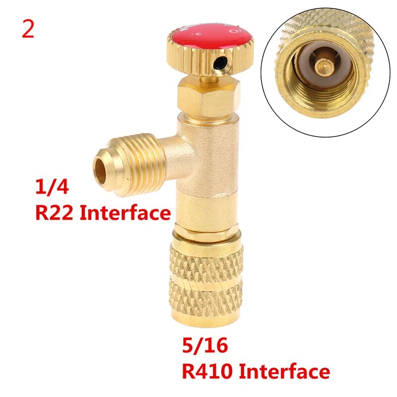 Предохранительный клапан 1/4 дюйма для R410A и R22 – защита от избыточного давления в системах кондиционирования