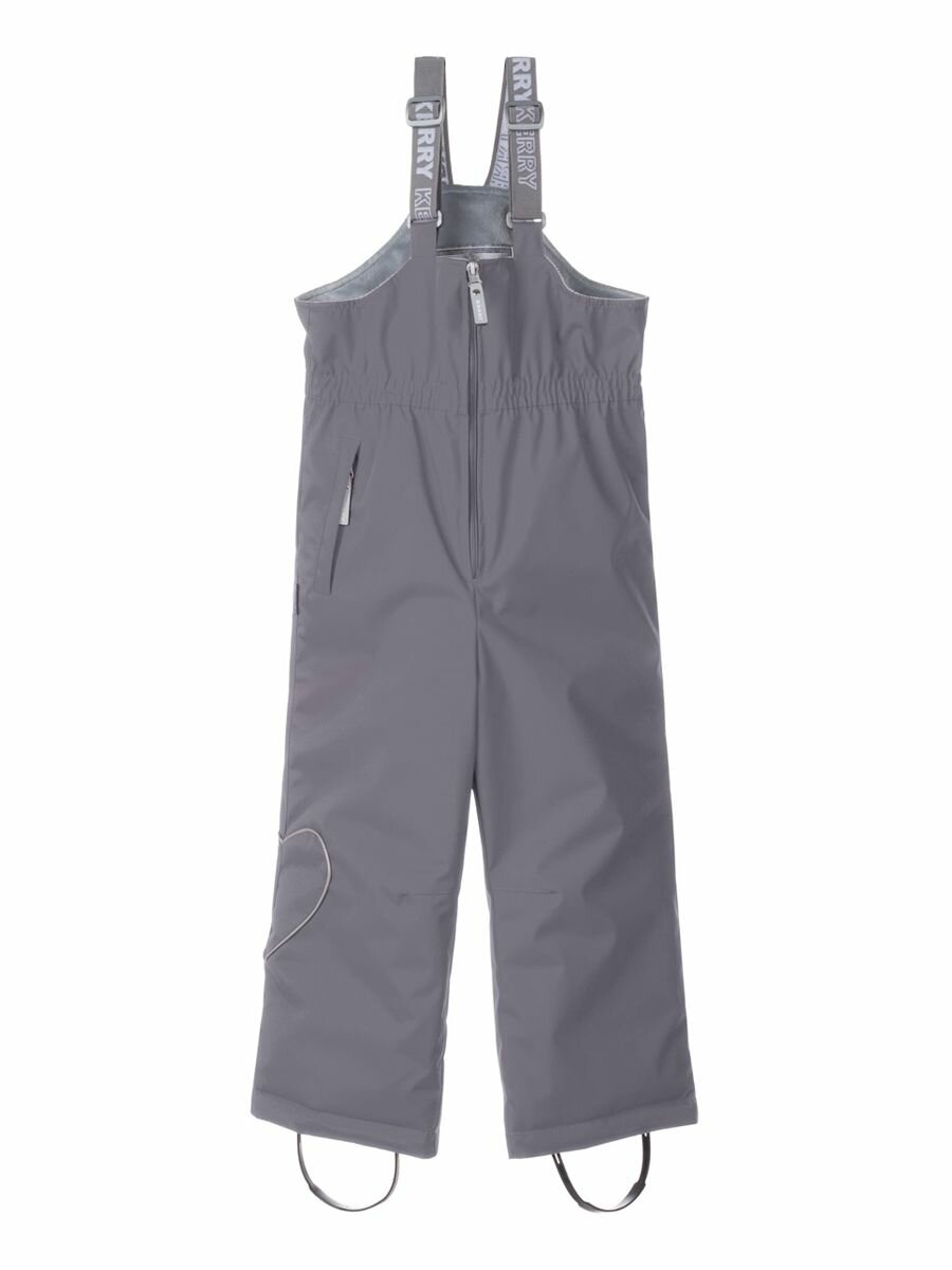 Полукомбинезон сноубордический KERRY Осень-зима 2025, размер 134, , серый — фото 1